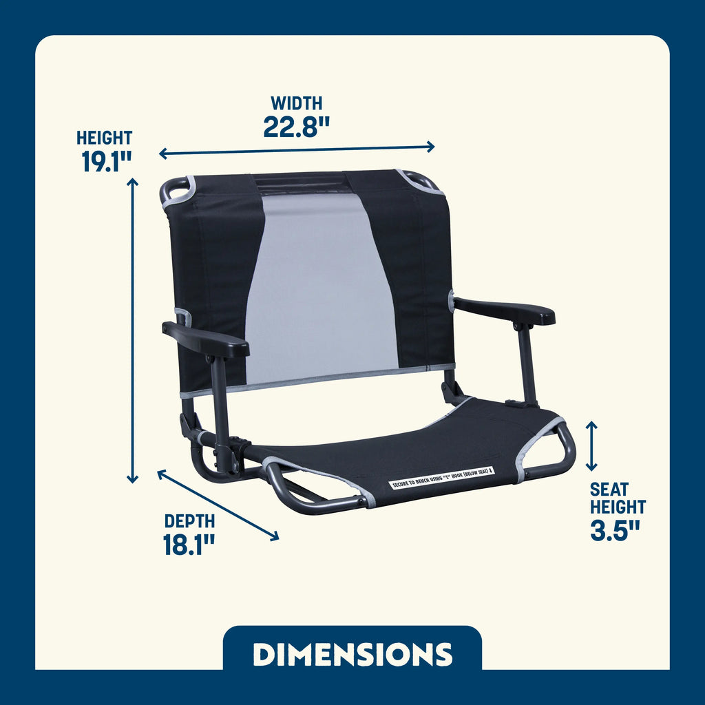 Big Comfort Stadium Chair™ with Armrests | SJCN