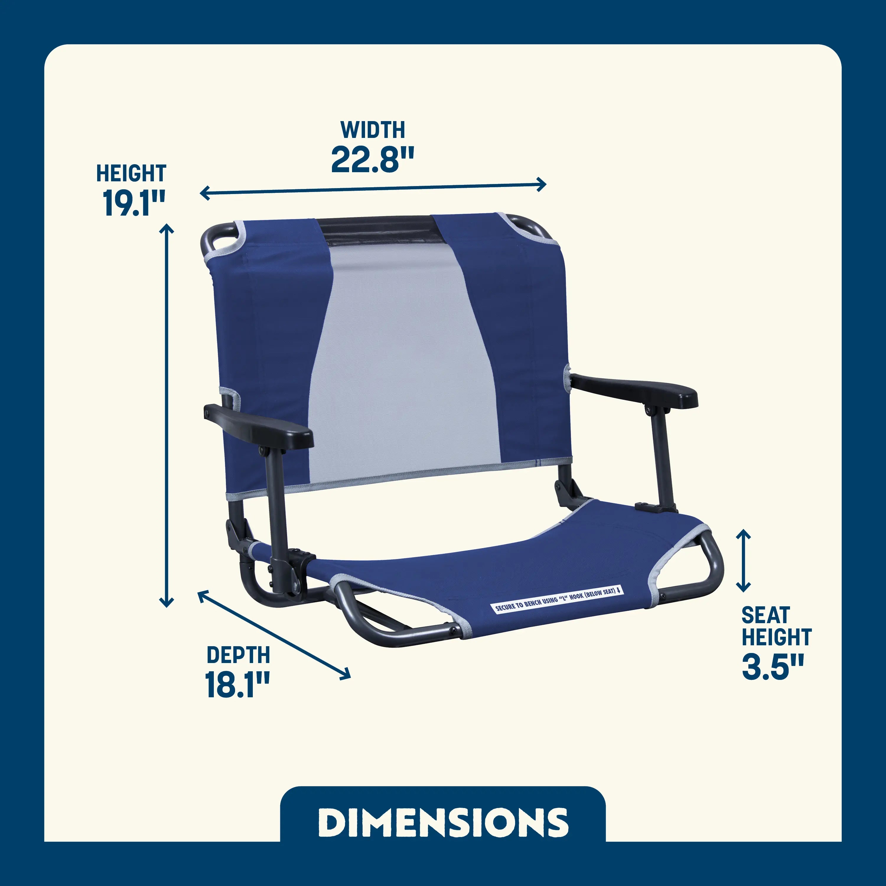 Big Comfort Stadium Chair™ with Armrests | SJCN | 8315 | C8315