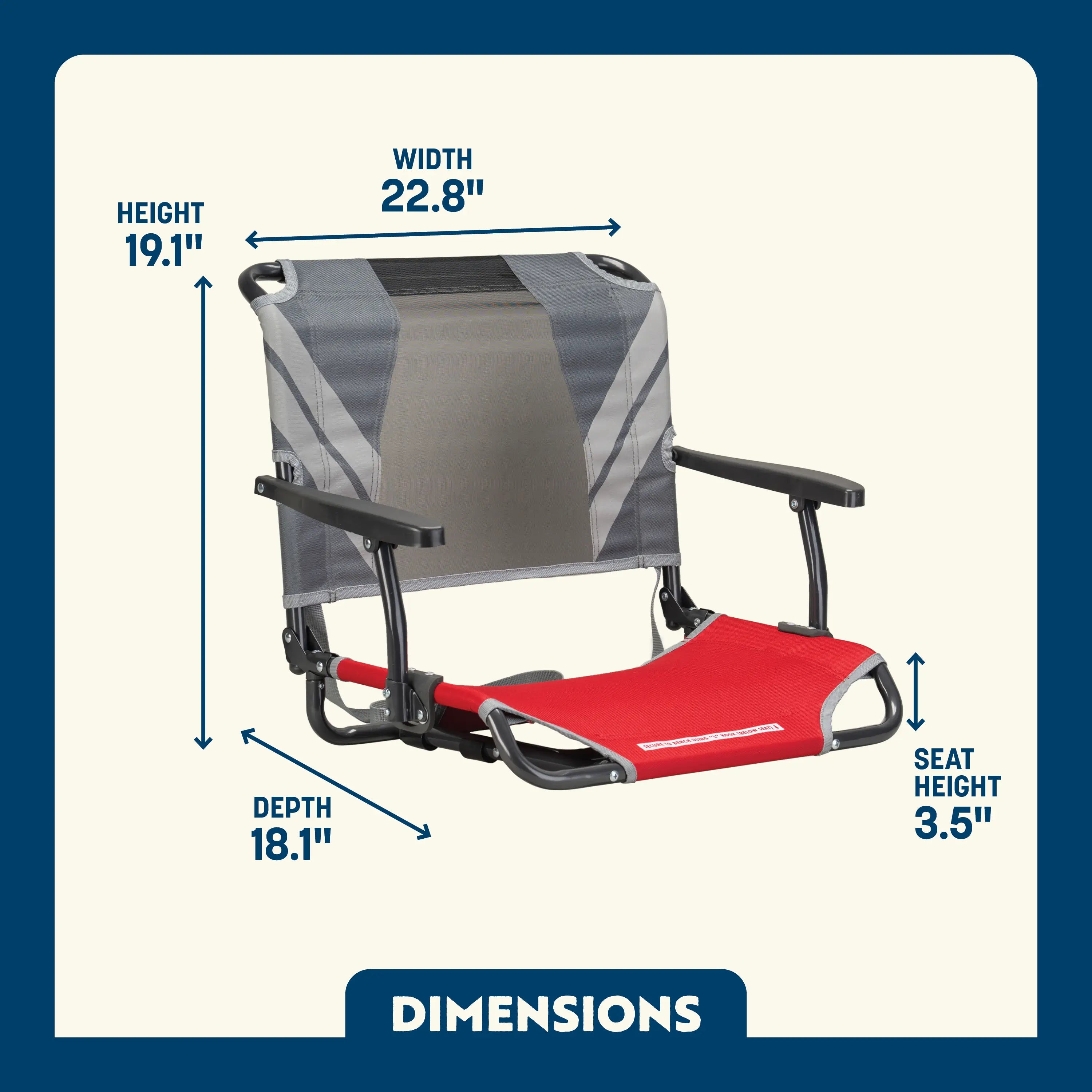 Big Comfort Stadium Chair™ with Armrests | SJCN | 8315 | C8315