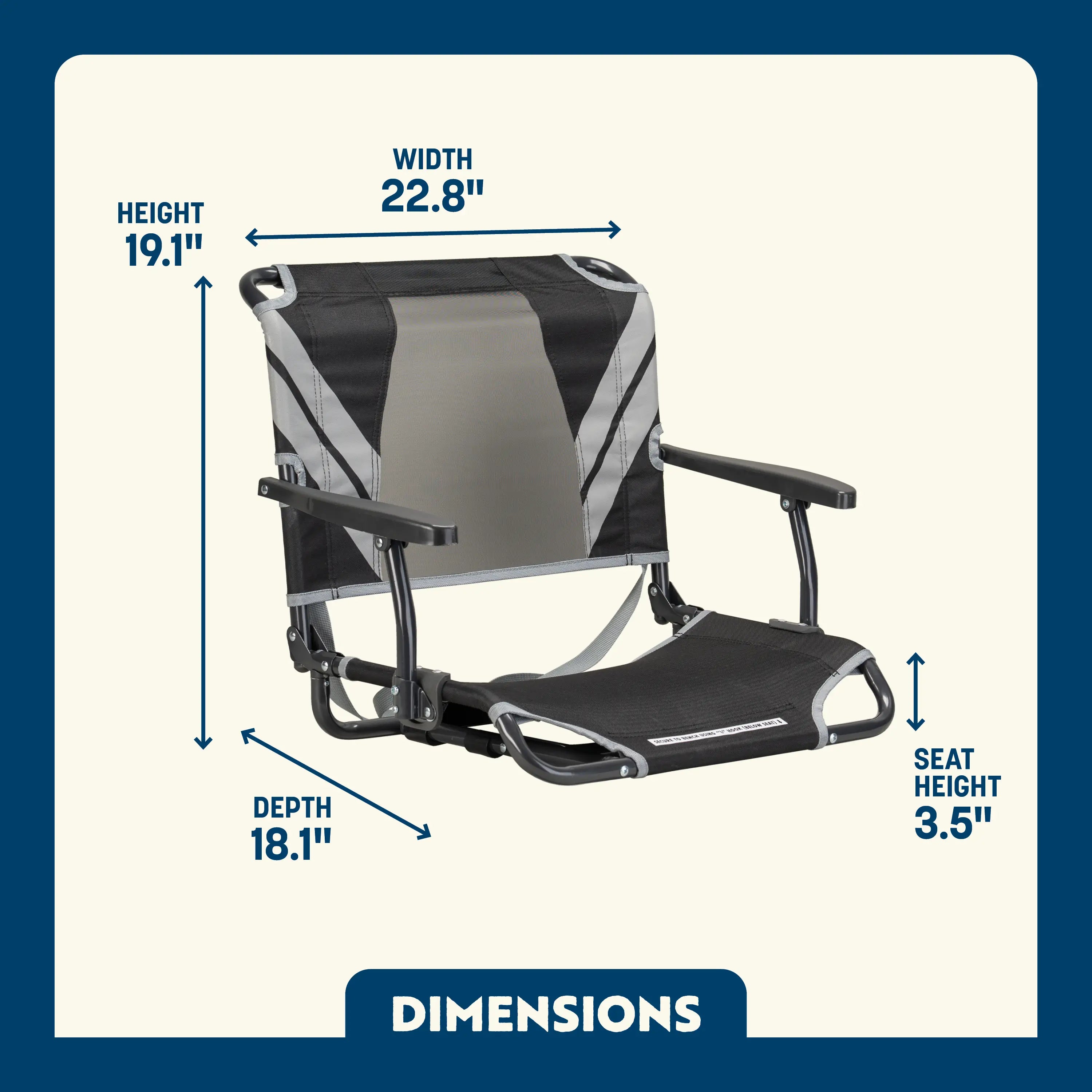 Big Comfort Stadium Chair™ with Armrests | SJCN | 8315 | C8315