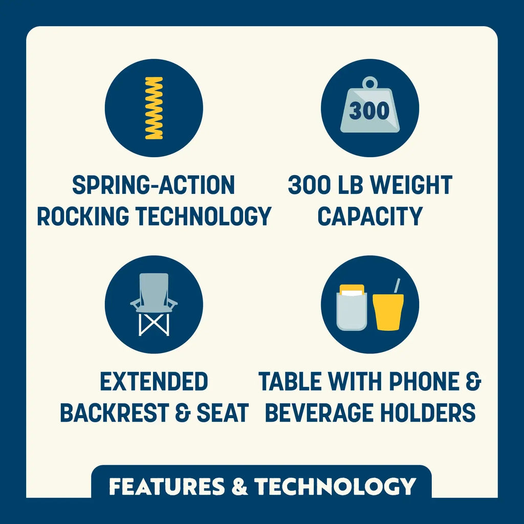 Stowaway Rocker™ with Side Table | 8XBI